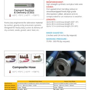 4. Cement Suction & Delivery (CSD) Hose