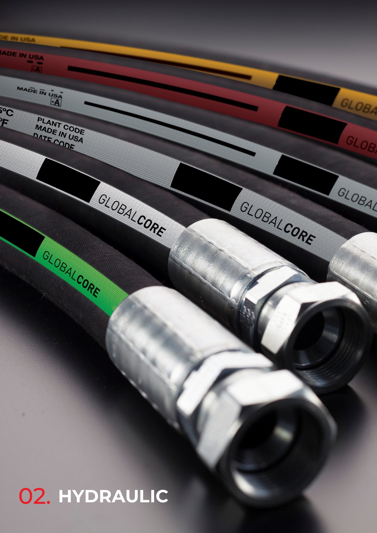 3. High-Pressure Hydraulic Hoses (R1, R2, 4SP, 4SH)